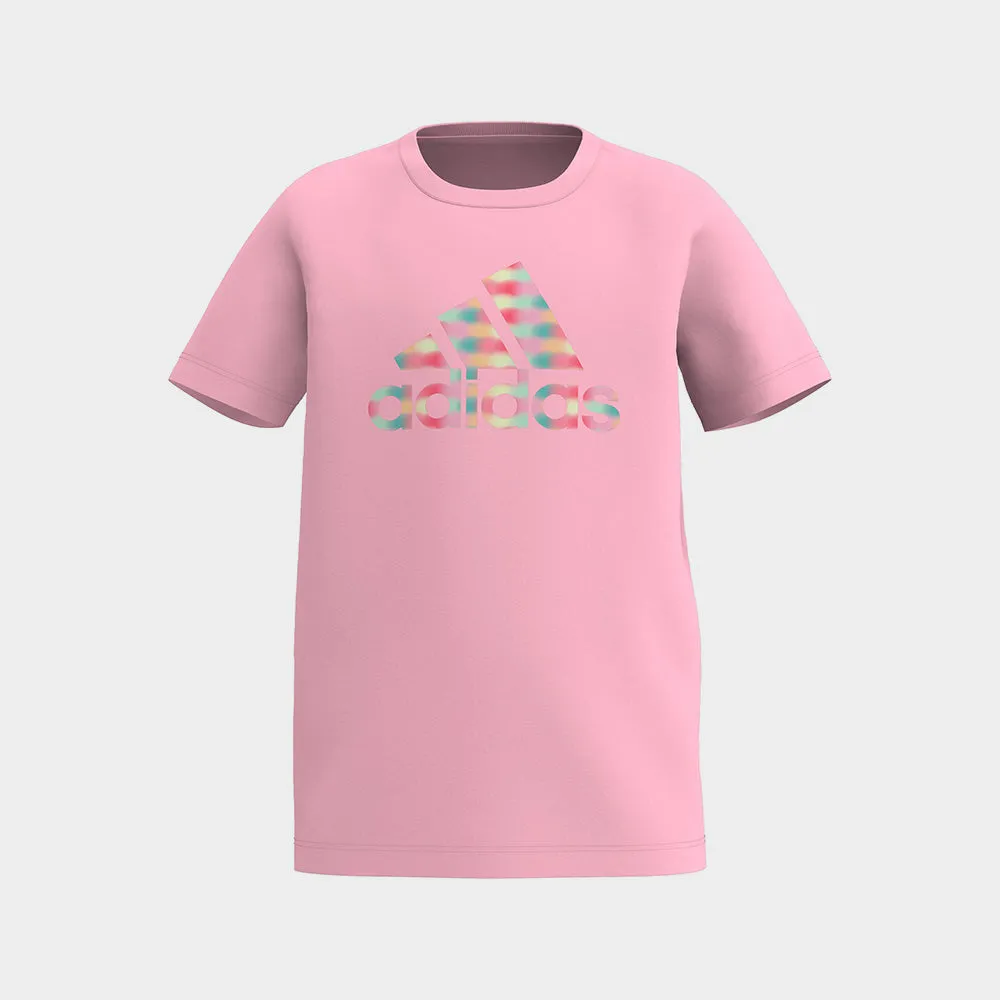 Adidas Kids Neon Wave T-shirt Pink _ 181992 _ Pink