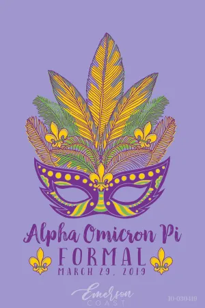 Alpha Omicron Pi Western Michigan University Formal T-shirt