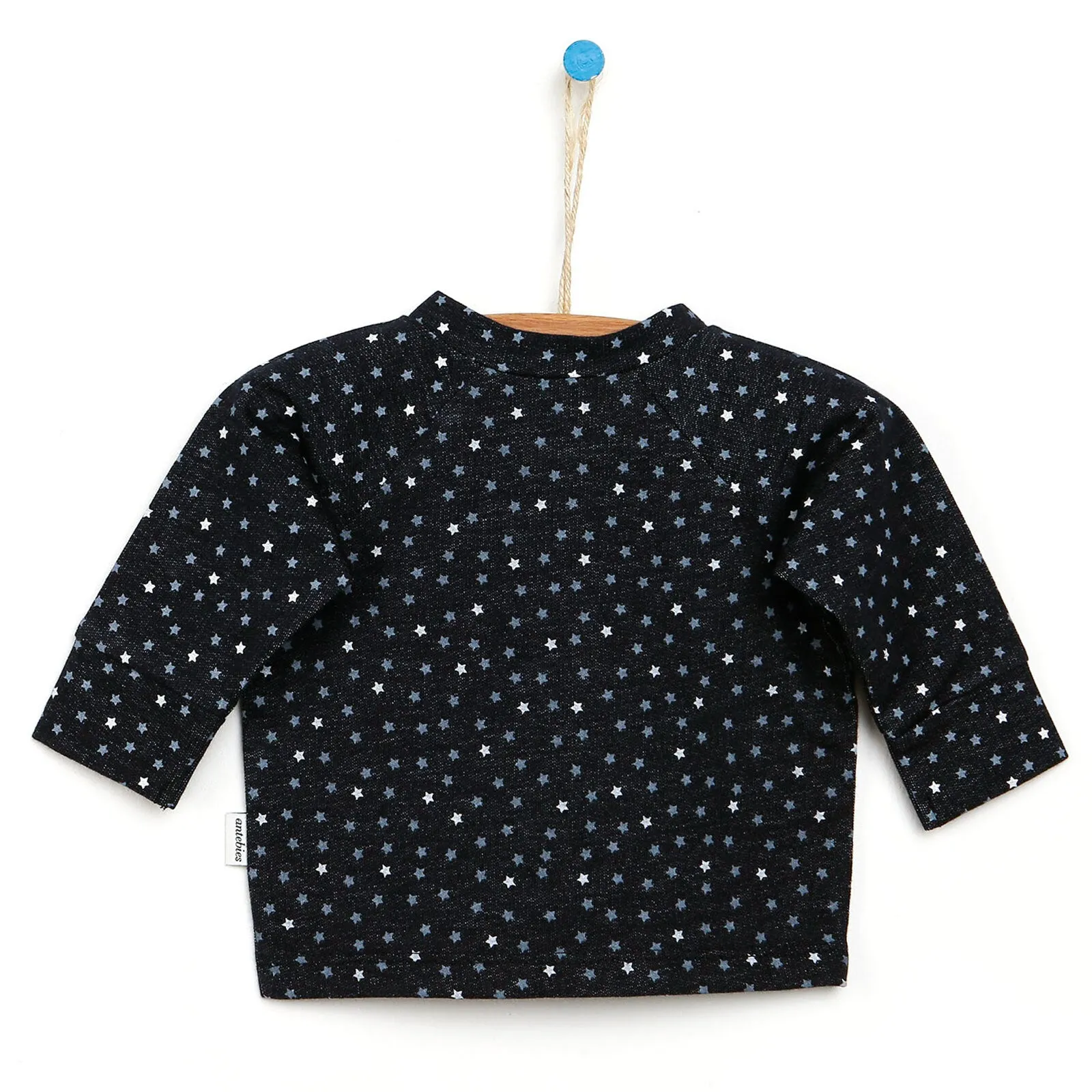 Antebies Newborn Sky Organic Sweatshirt - Navy Blue