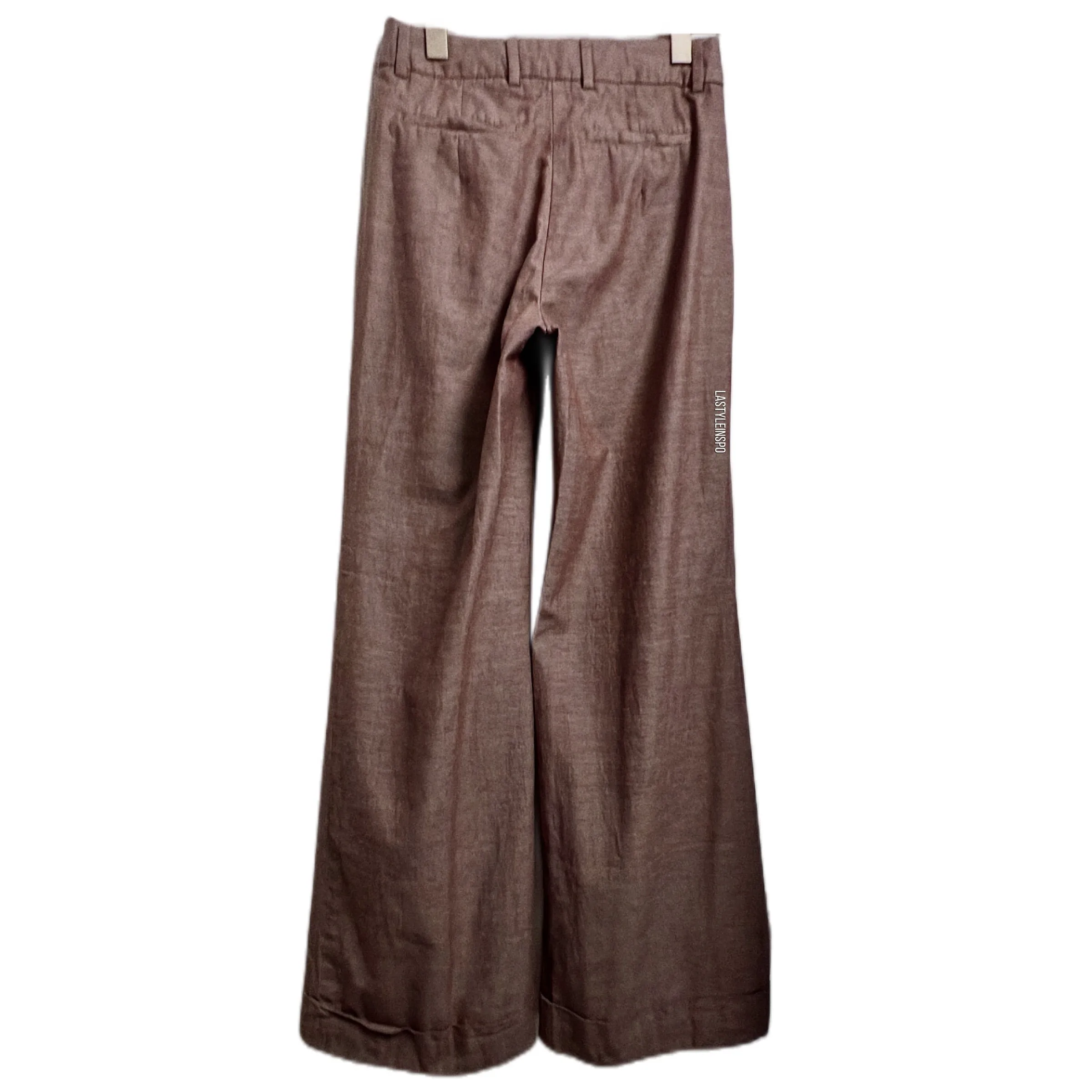 Anthropologie Elevenses Wide Pants Casual in Brown Size 2