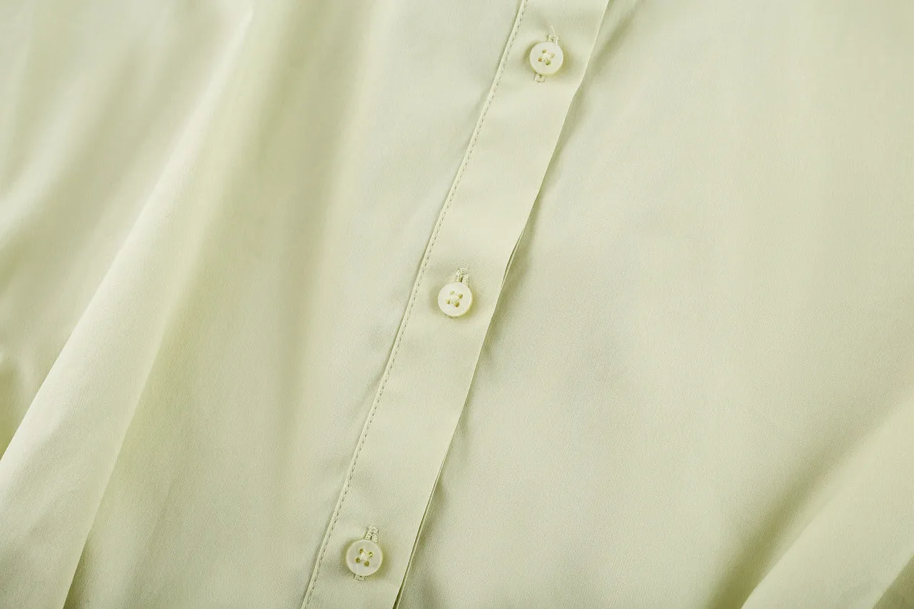 Anti UV Poplin Cocoon Shirt