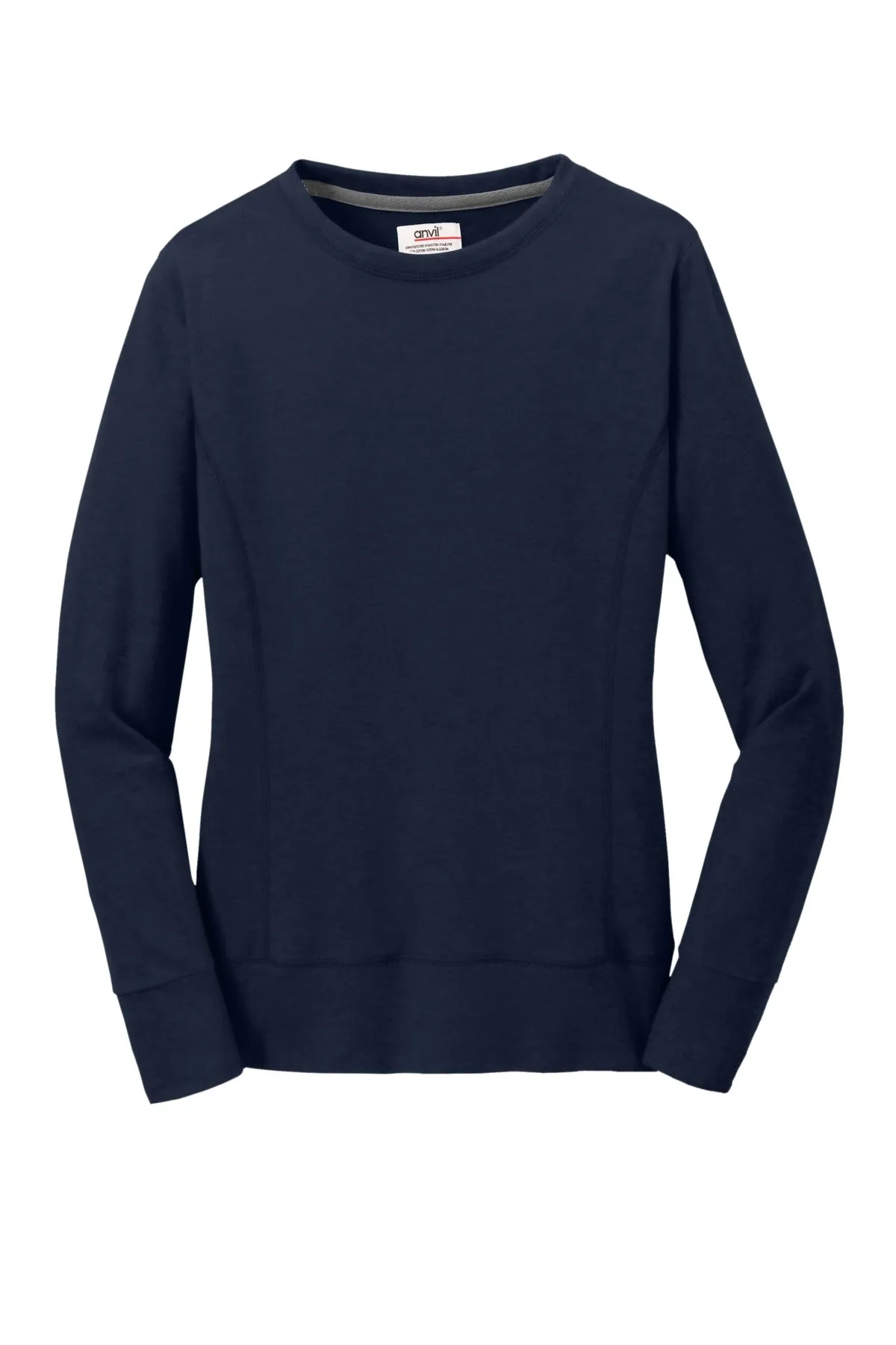 Anvil Ladies French Terry Crewneck Sweatshirt. 72000L