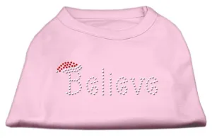 Believe Rhinestone Shirts Light Pink XXL (18)