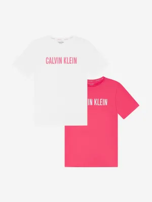 Calvin Klein Girls 2 Pack T-Shirt Set in Multicolour