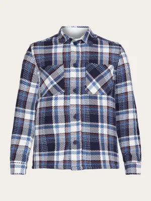 Checked overshirt - GOTS/Vegan - blue check