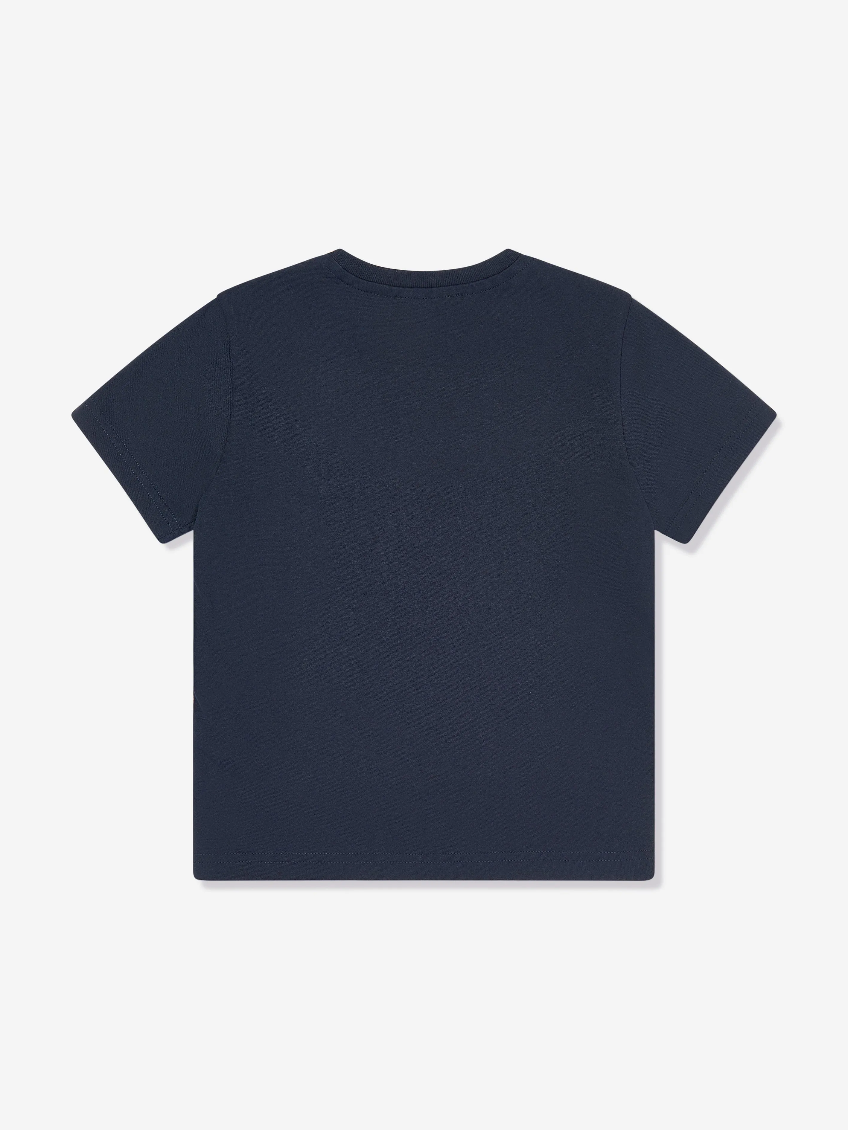 Dsquared2 Kids Maple Leaf Logo T-Shirt in Navy