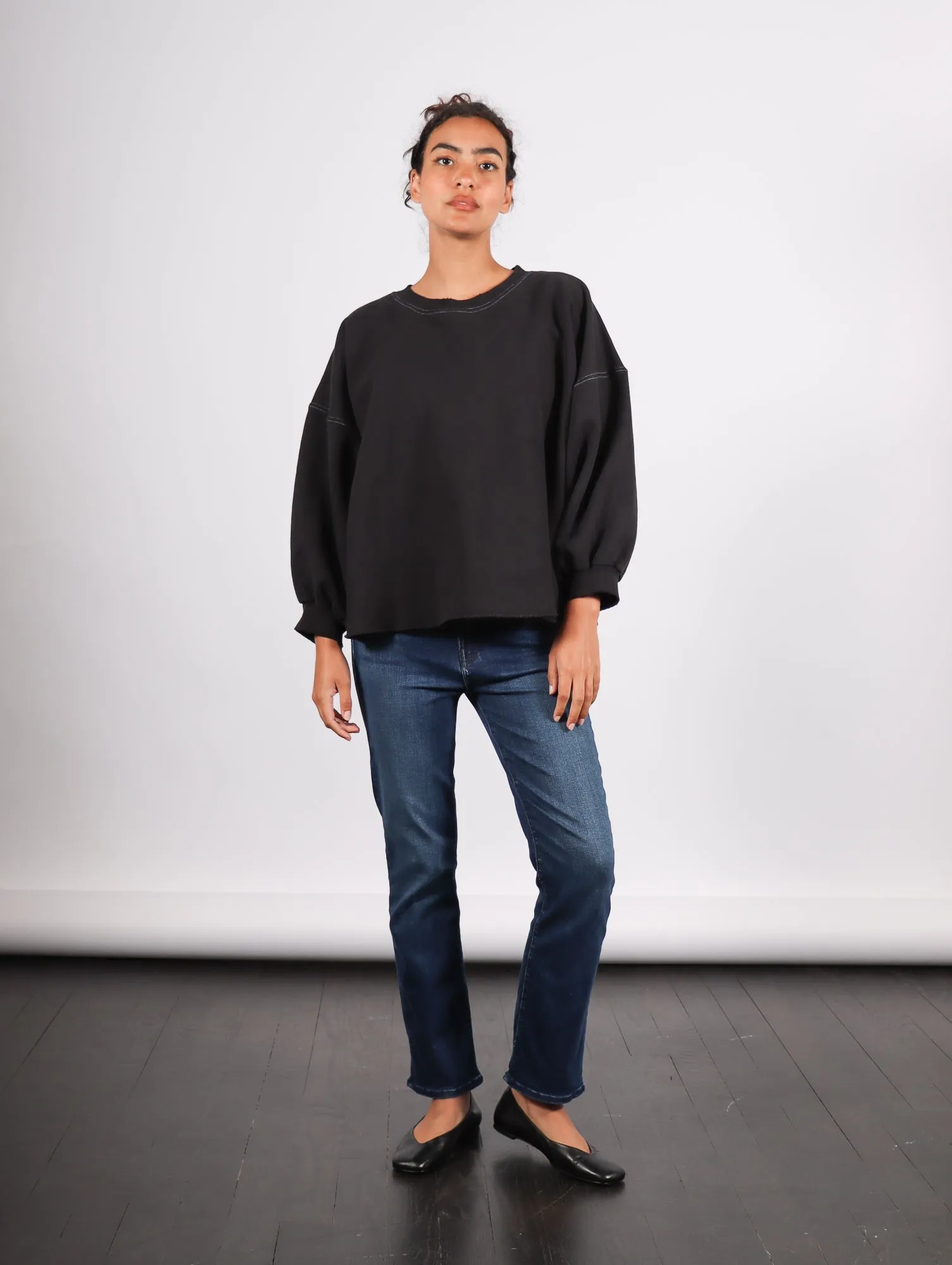 Fond Sweatshirt in Charcoal by Rachel Comey