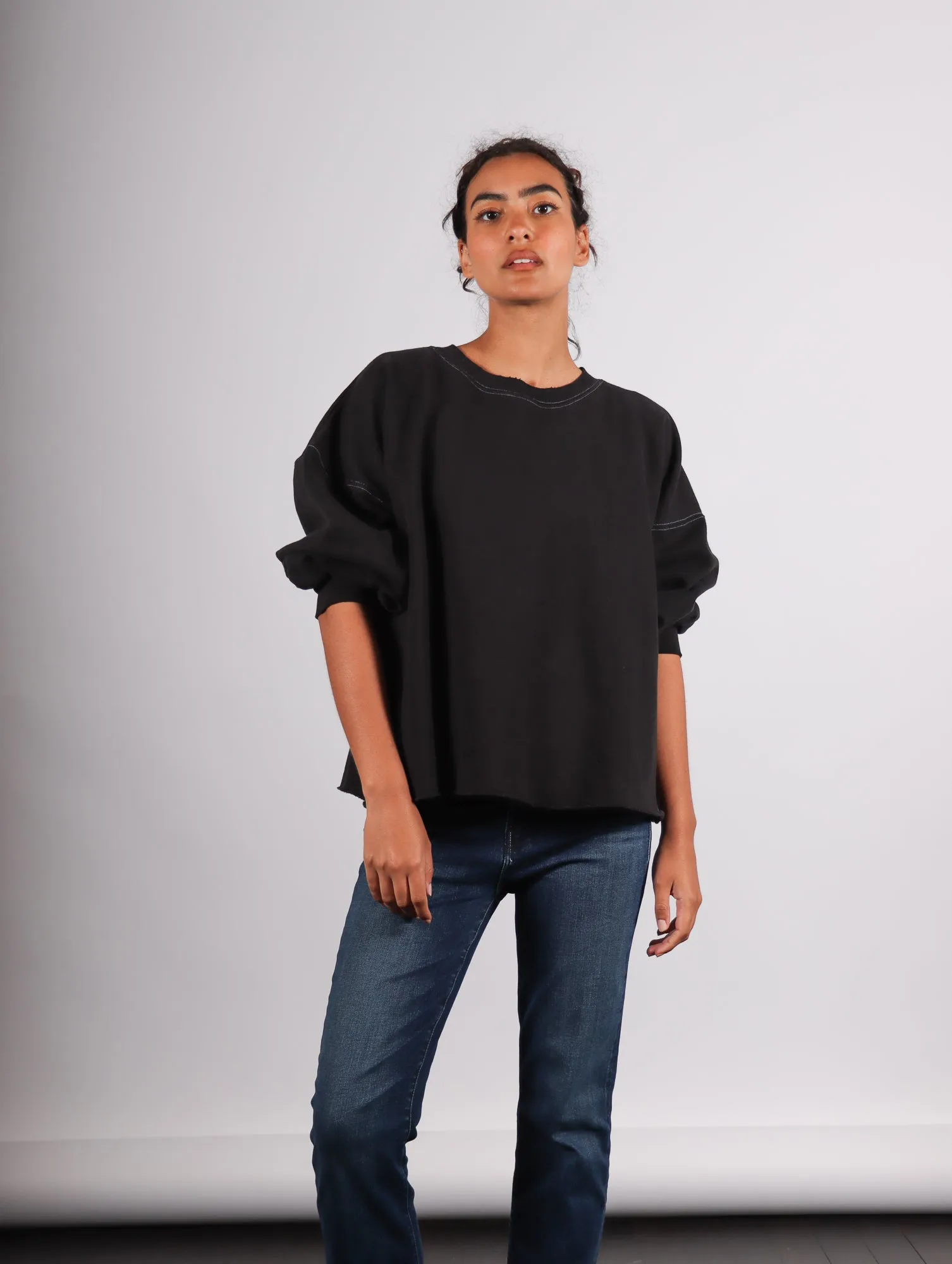 Fond Sweatshirt in Charcoal by Rachel Comey