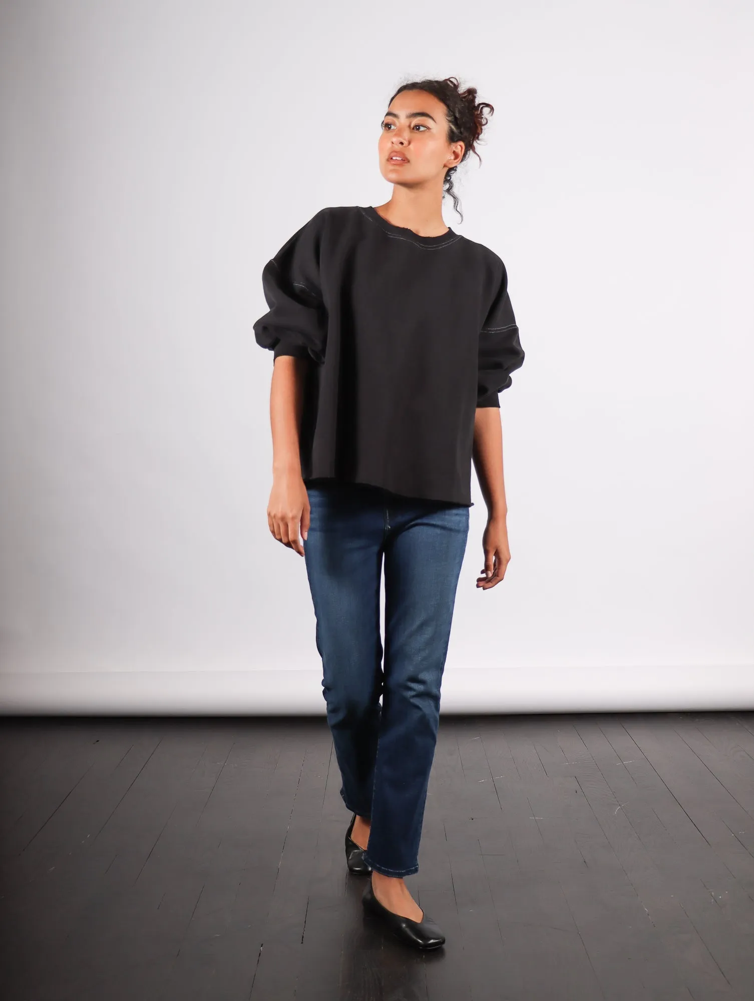 Fond Sweatshirt in Charcoal by Rachel Comey