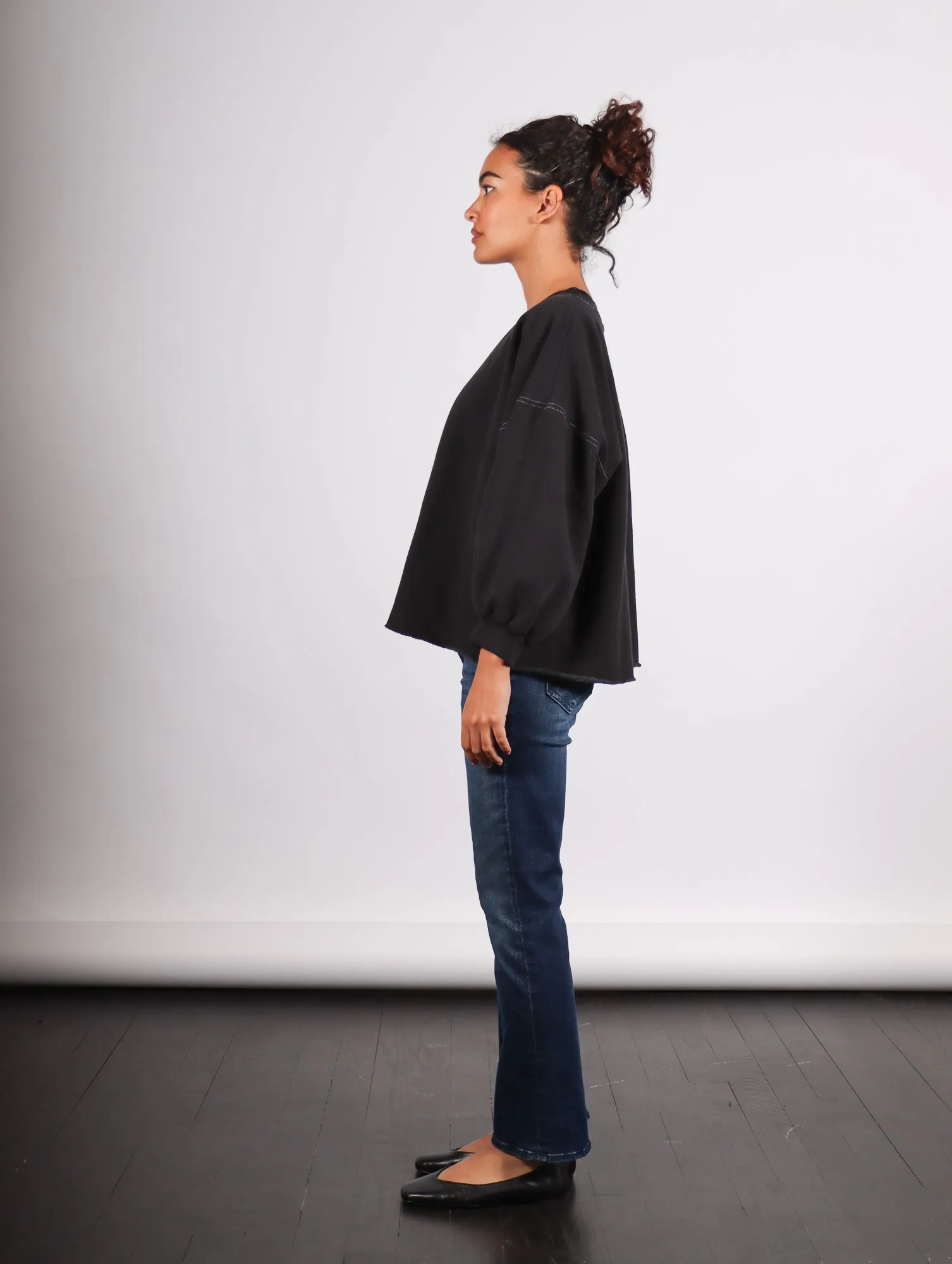 Fond Sweatshirt in Charcoal by Rachel Comey