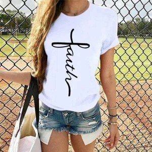 Glow Chic's Letter Print Graphic T-Shirt