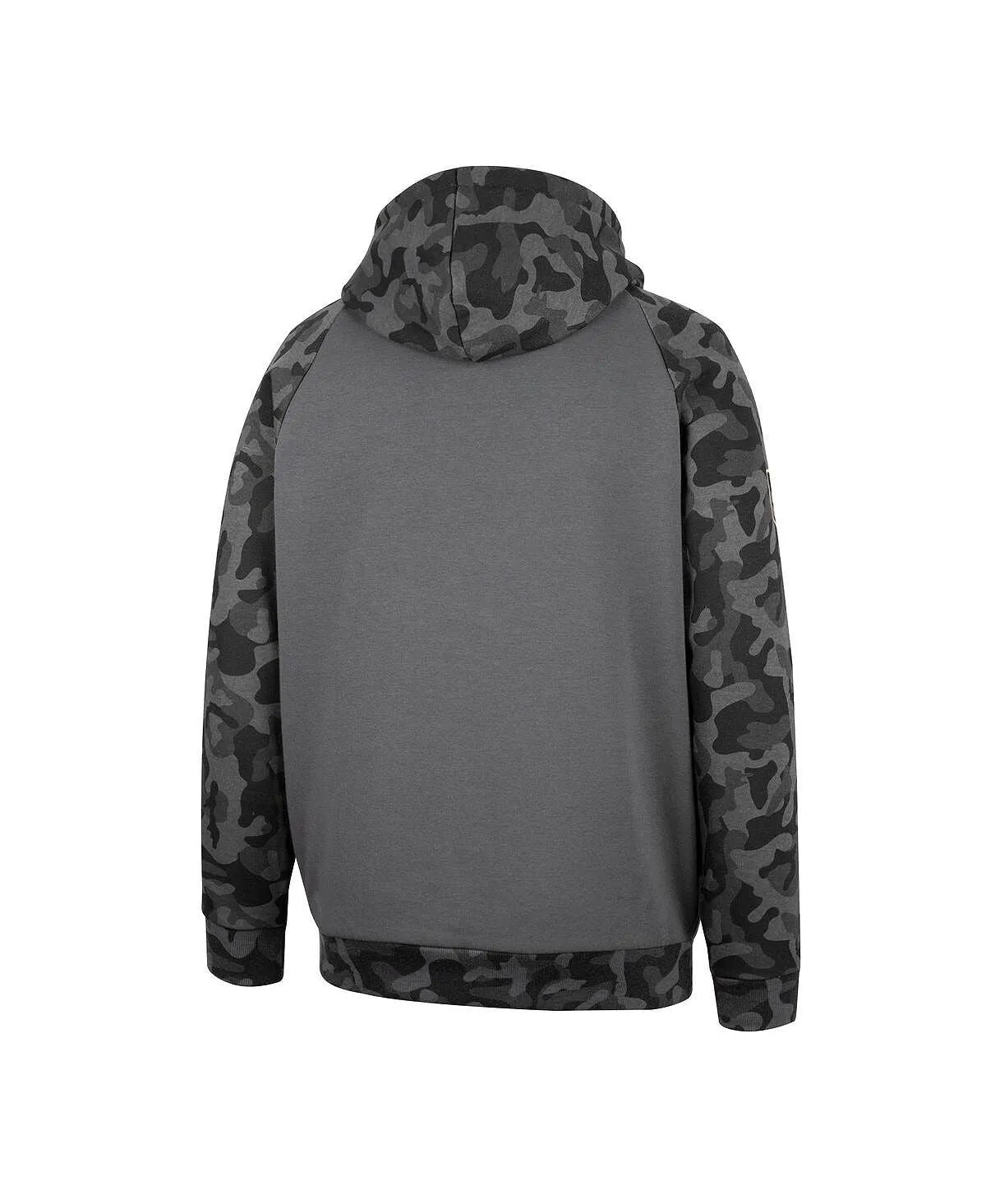 indiana hoosiers oht mens charcoal gray military hoodie camouflage print Colosseum hoodie , multi