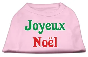 Joyeux Noel Screen Print Shirts Light Pink S (10)