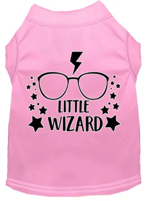 Little Wizard Screen Print Dog Shirt Light Pink Xxl