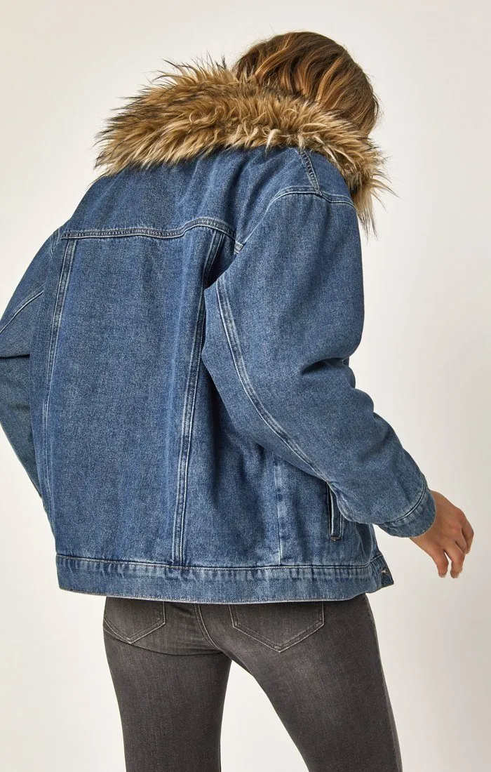 MARA JACKET IN INDIGO DENIM