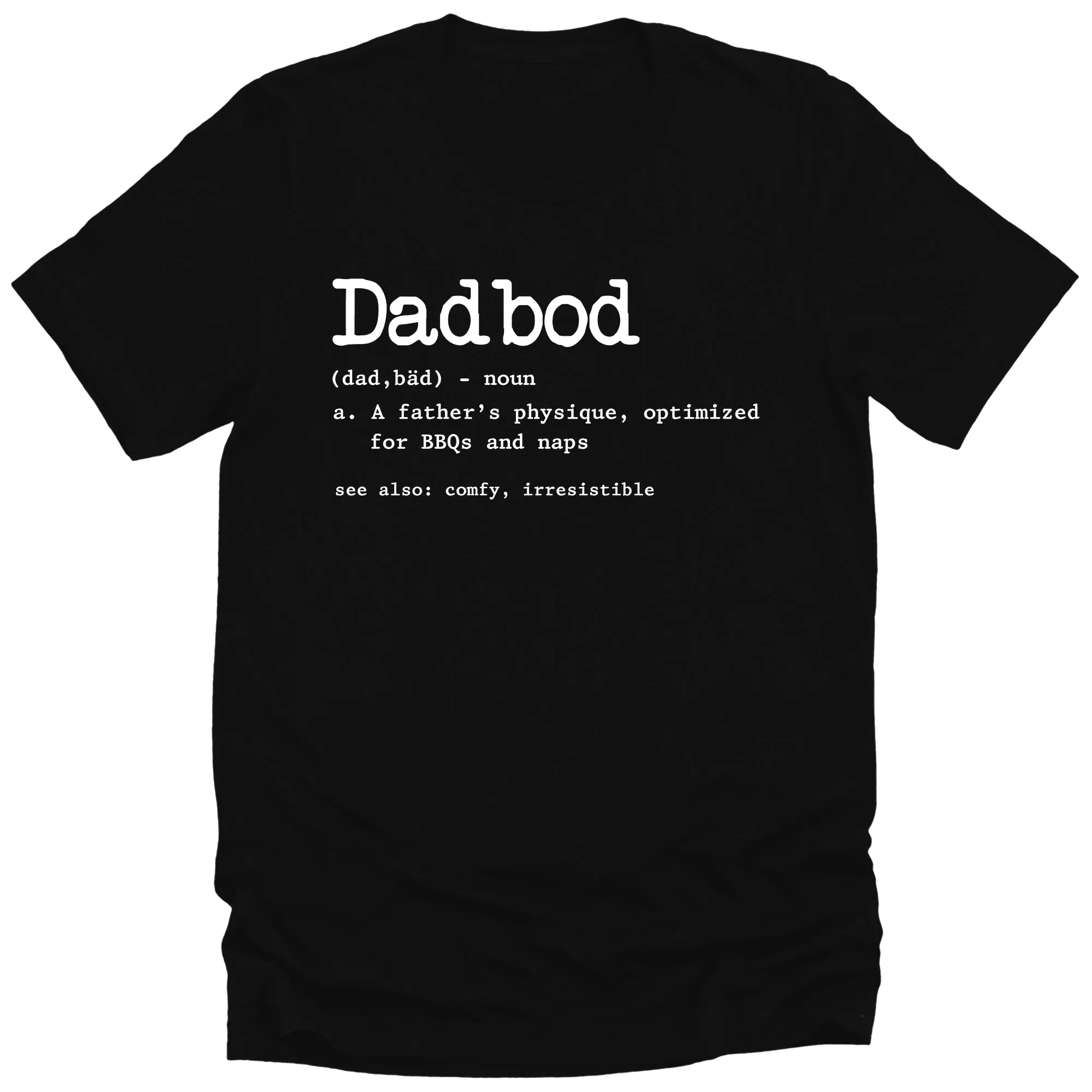 Mens Dad Bod Graphic Tee Cool Premium Tshirt