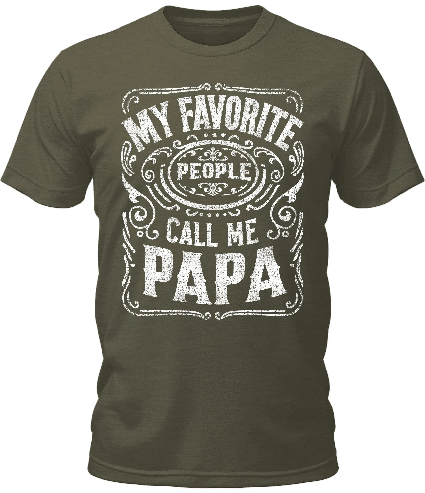 Men's My Favorite People Call Me Papa Shirt Funny Premium Short Sleeve Graphic Tees