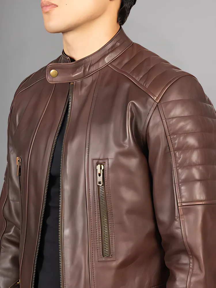 Men’s Tec Flex Motocross Black Leather Jacket