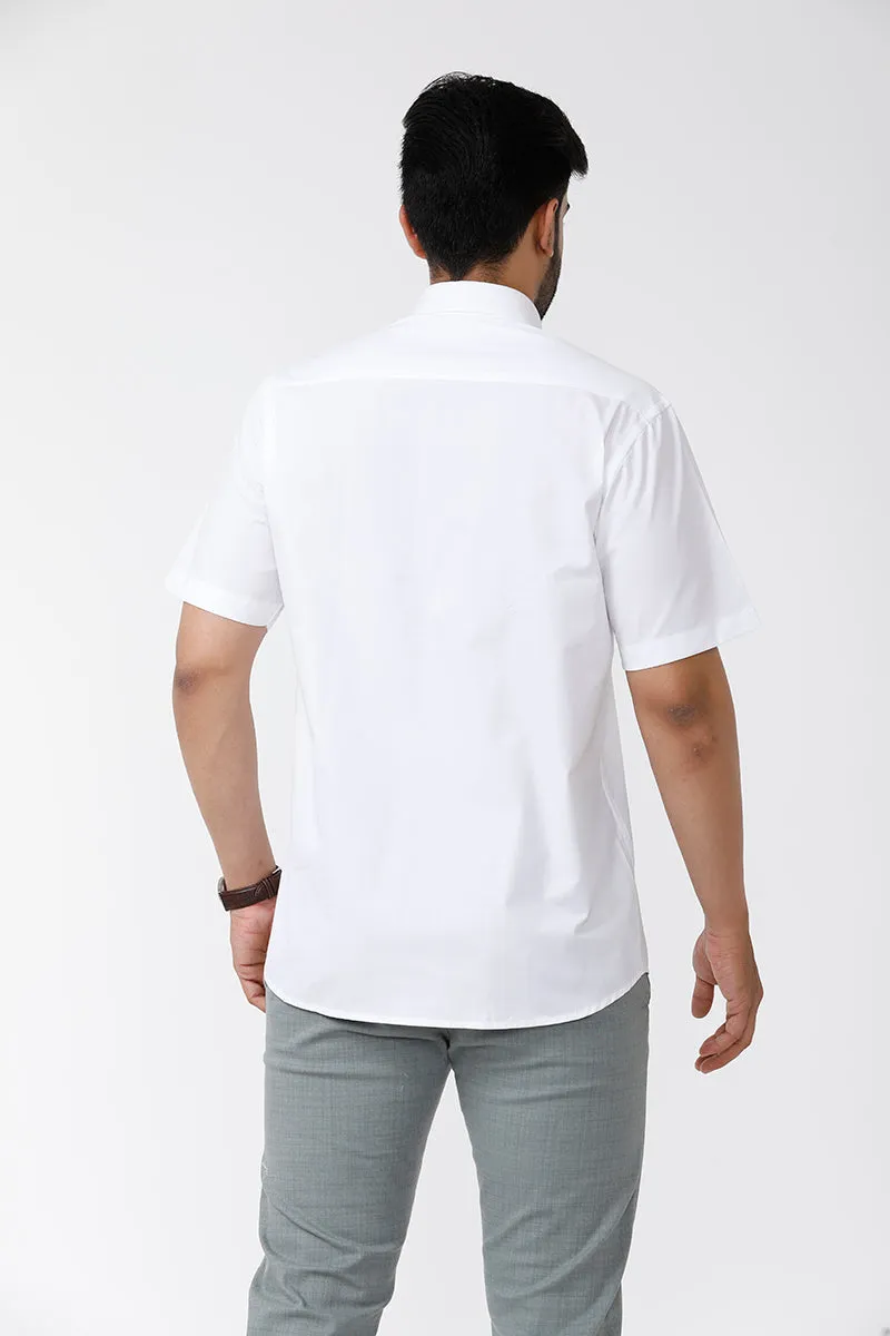 Minister - 100% Cotton Formal White Shirt For Men | Uathayam