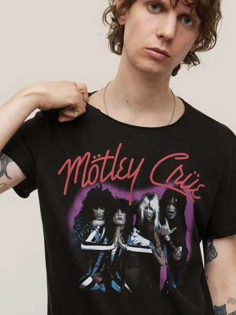 MOTLEY CRUE PURPLE TEE KGR5925-KW3B1