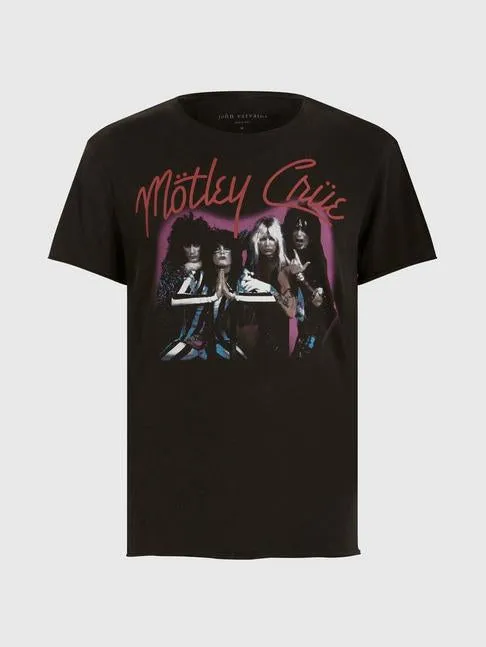 MOTLEY CRUE PURPLE TEE KGR5925-KW3B1