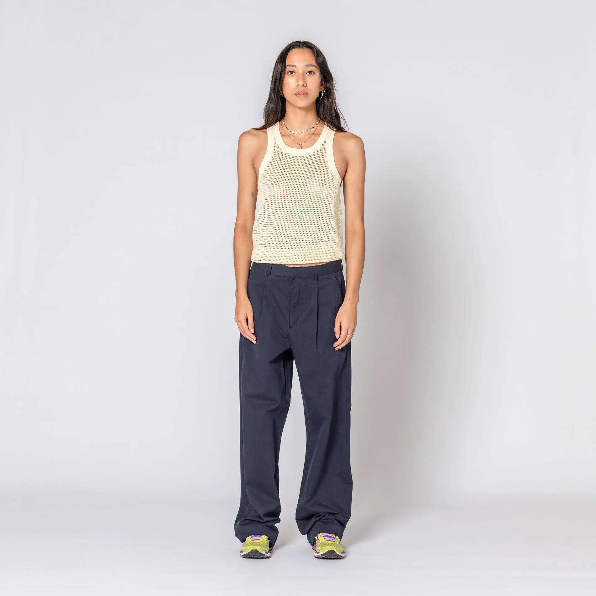 NAVY SLOUCH PANT