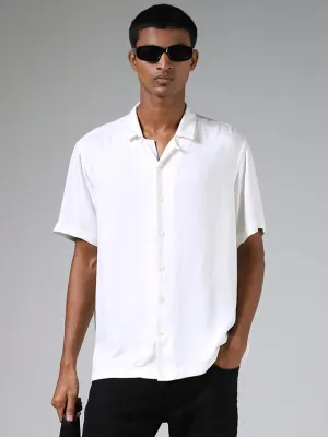 Nuon Solid White Casual Shirt