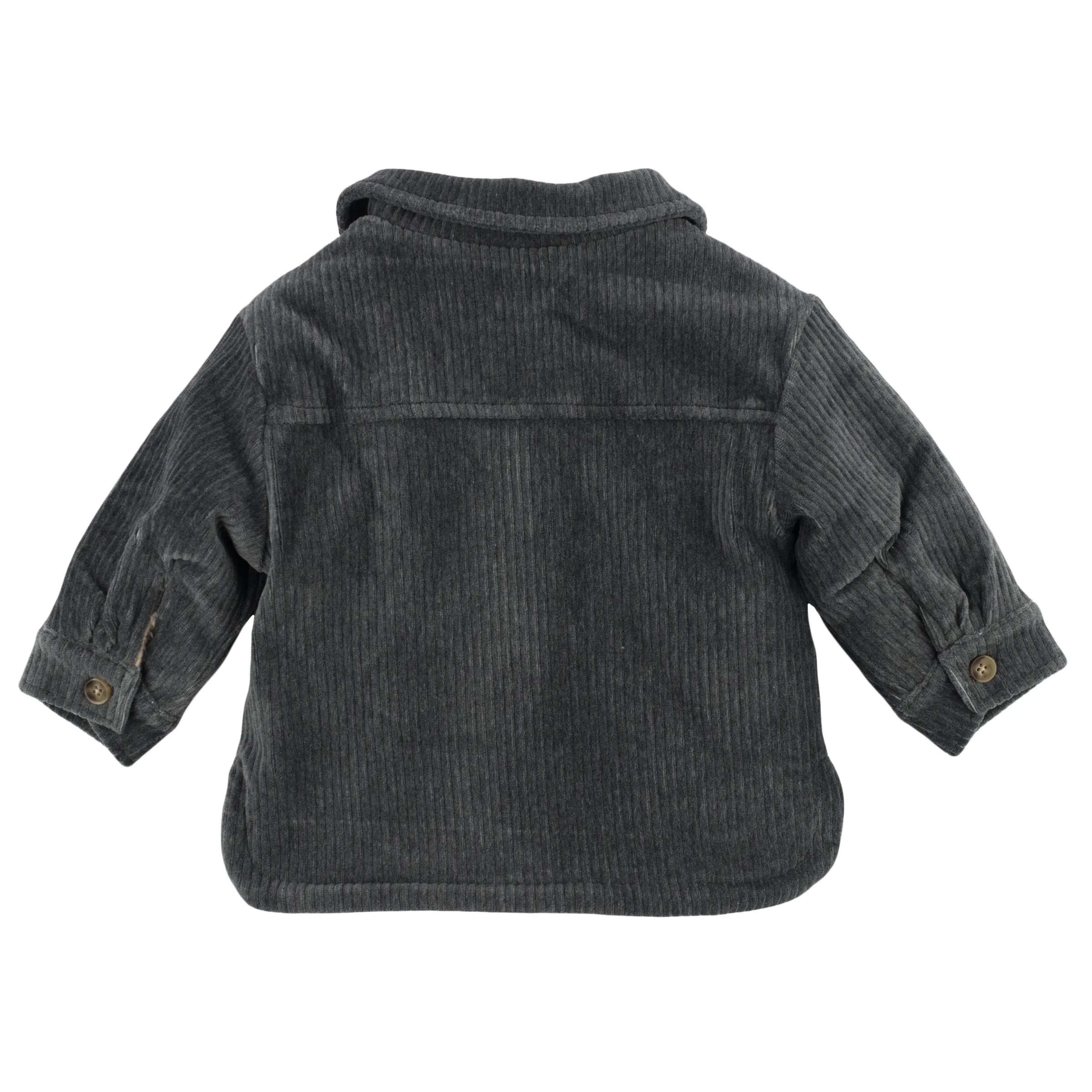 oh baby! Corduroy Shacket Jacket - Charcoal