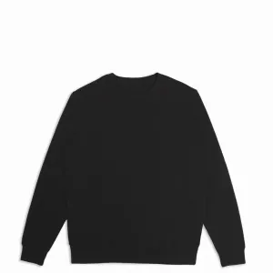 Organic French Terry Crewneck - Black