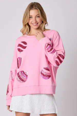 Ornaments Sequin Sweatshirts