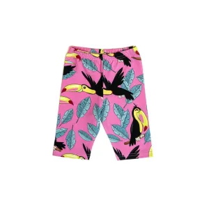 Pink Toucan Biker Shorts - 2 Left Size 2-4 & 8-10 years