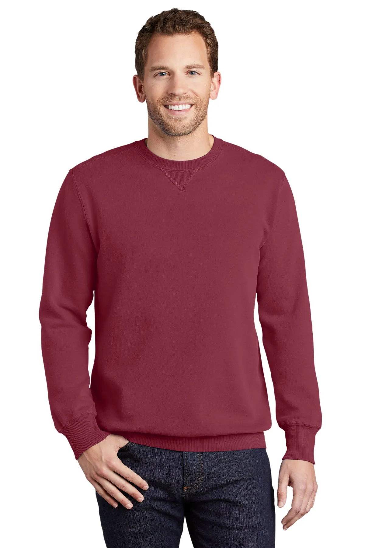 Port & Company Pigment Dyed Custom Sweatshirts, Merlot