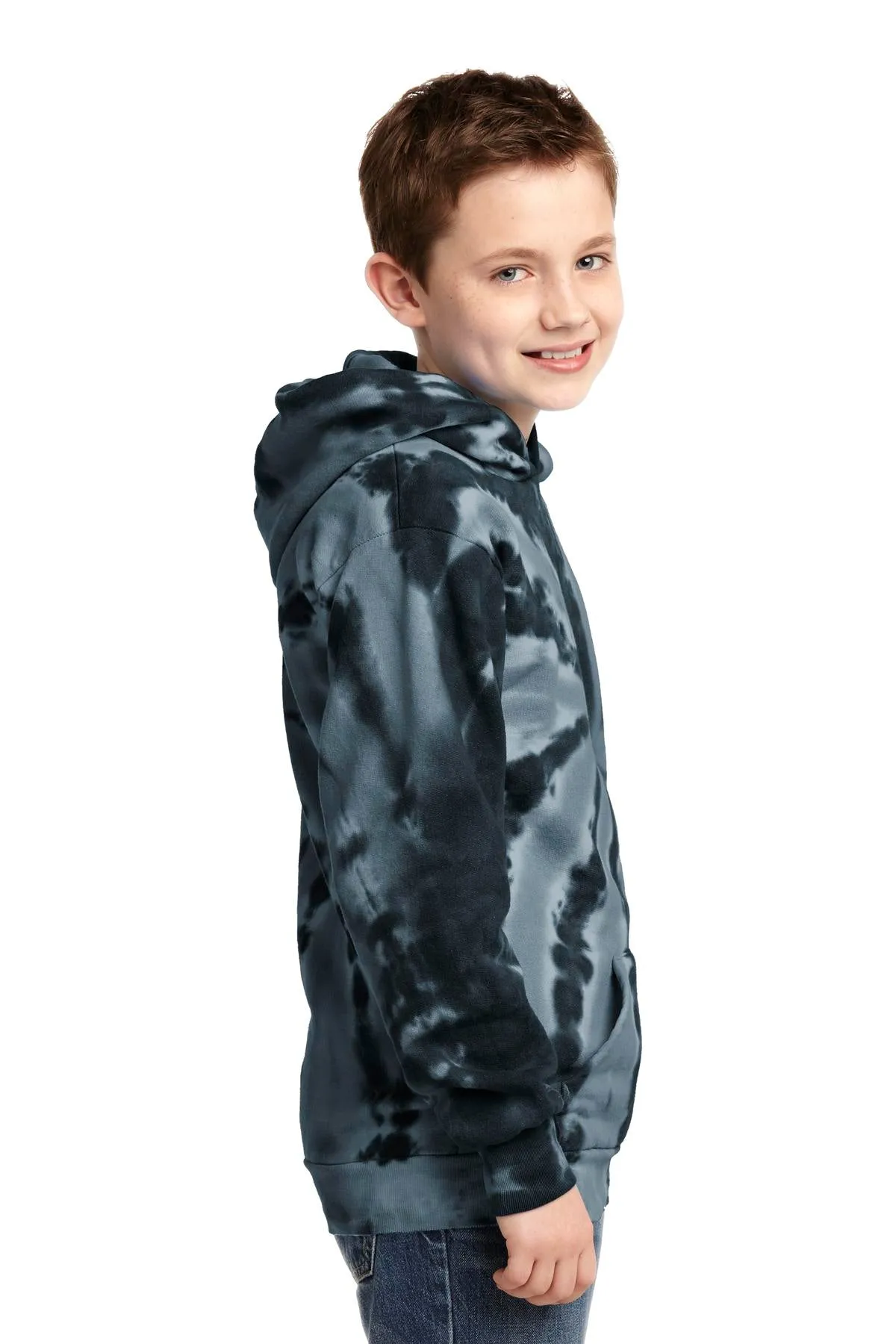 Port & Company® Youth Tie-Dye Pullover Hooded Sweatshirt. PC146Y