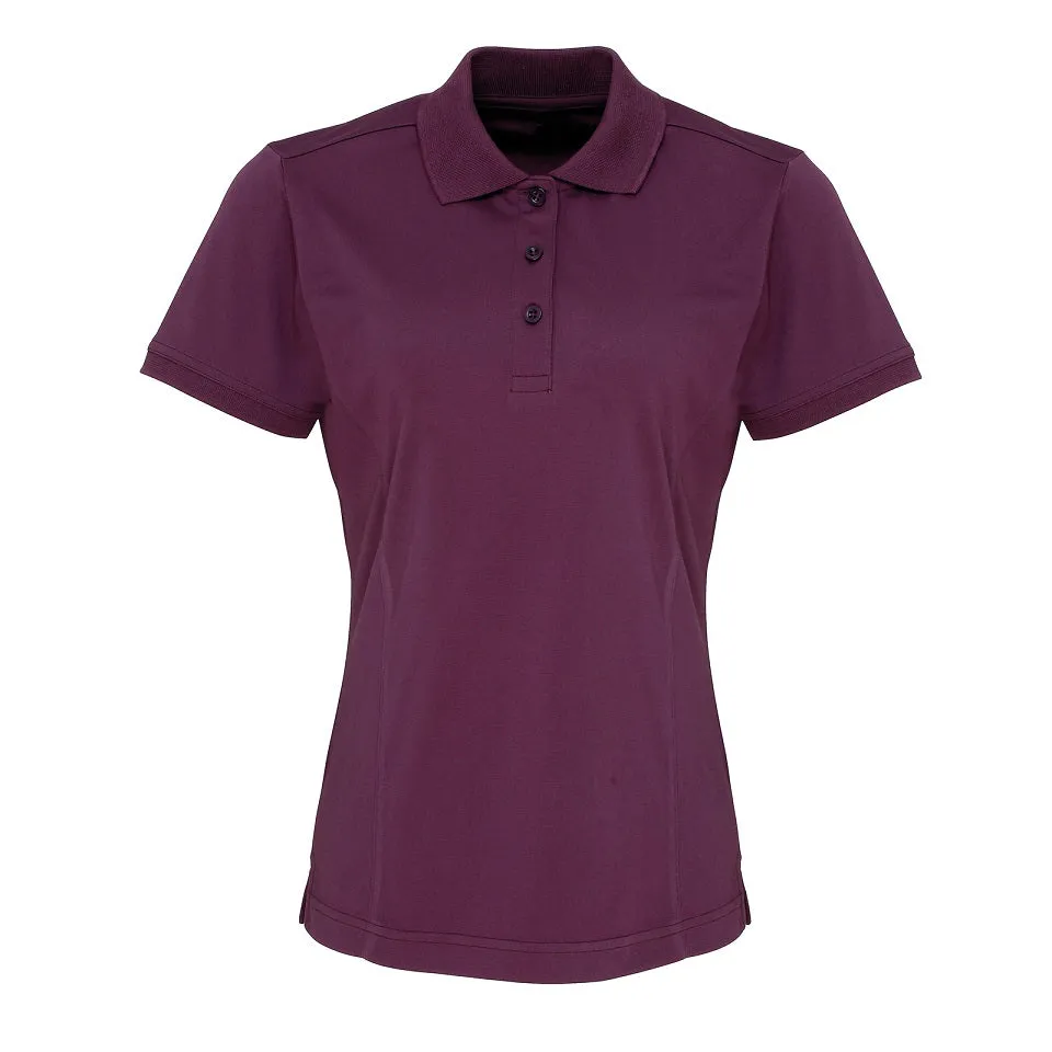 PR616 Womens's Coolchecker Pique Polo Shirt with Left Chest Logo