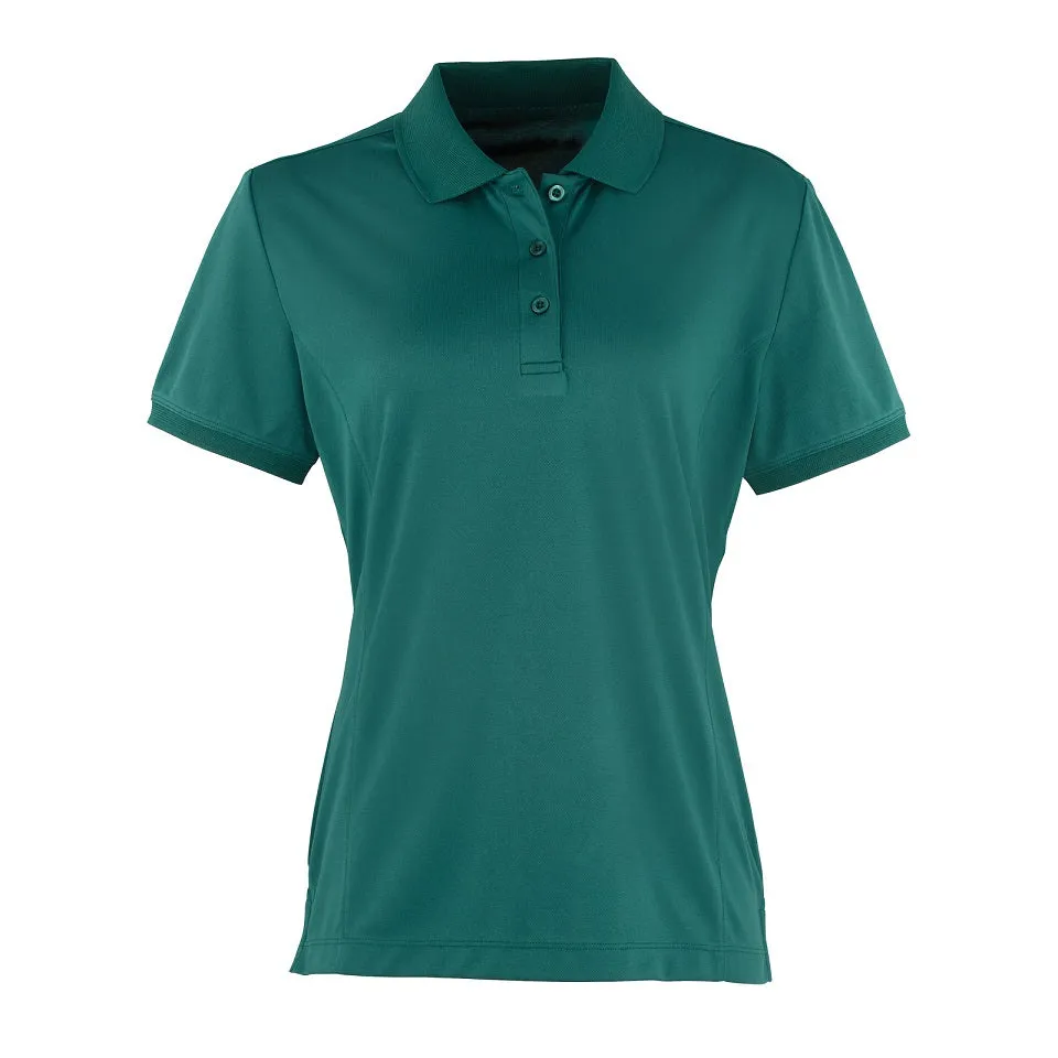 PR616 Womens's Coolchecker Pique Polo Shirt with Left Chest Logo