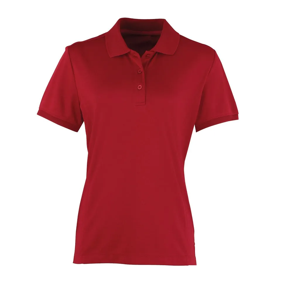 PR616 Womens's Coolchecker Pique Polo Shirt with Left Chest Logo