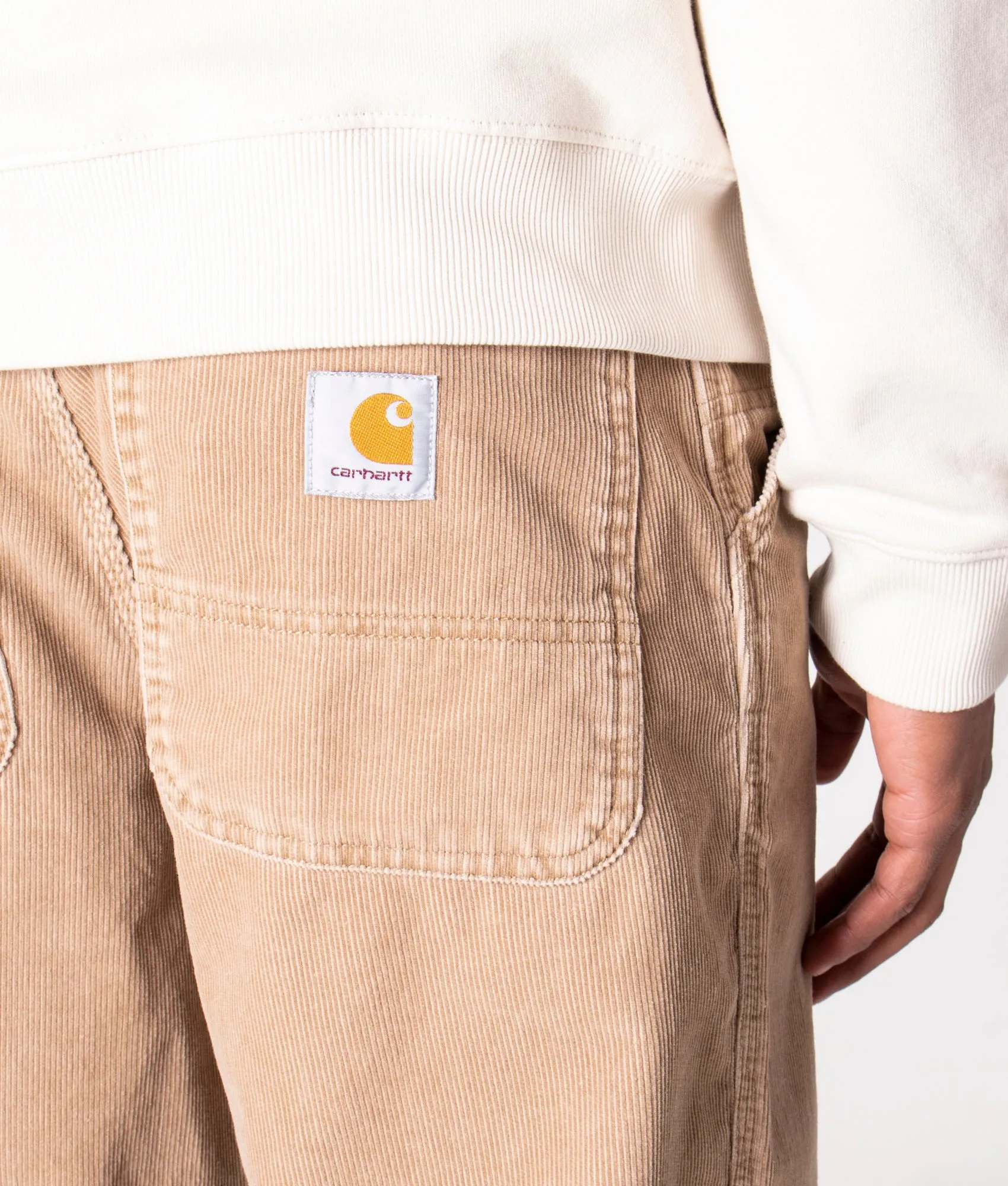 Relaxed Fit Simple Corduroy Pants