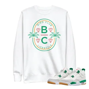 Retro 4 SB Pine Green Sweatshirt