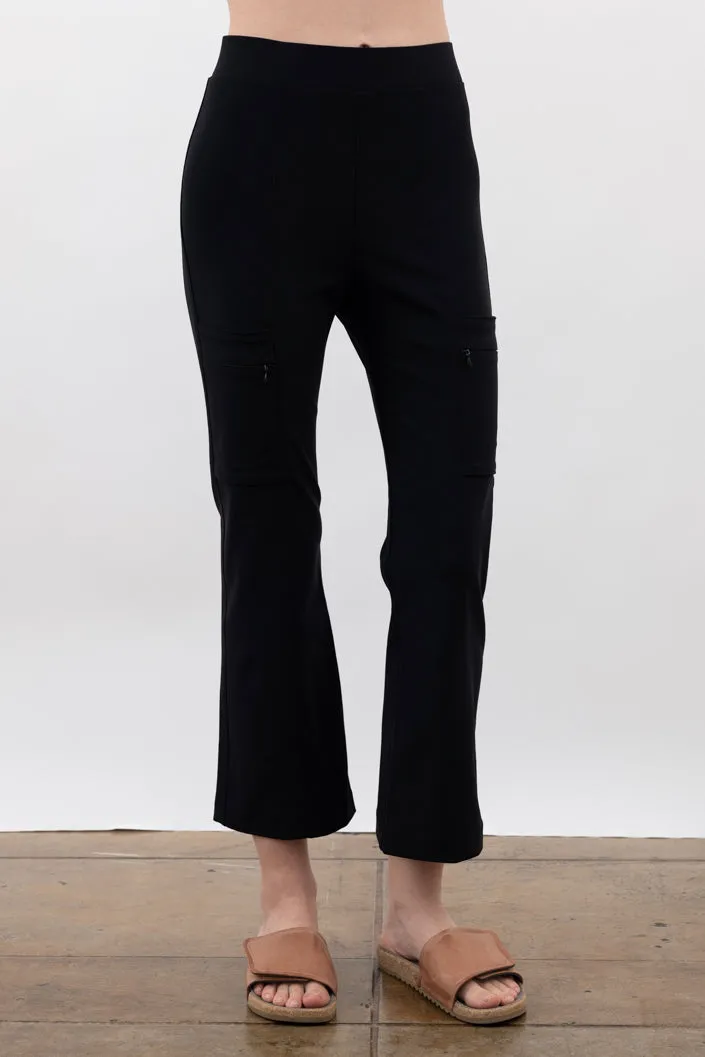 Tech Stretch Flare Legging with Utility Pockets - VISTA CORE