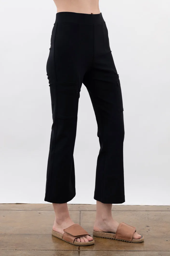 Tech Stretch Flare Legging with Utility Pockets - VISTA CORE