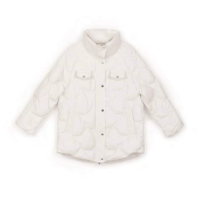 White Short Down Jacket